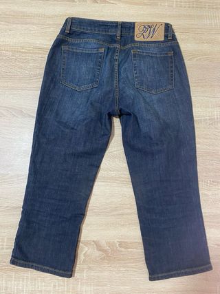 Pantalón vaquero capri Zara Tiro bajo VINTAGE