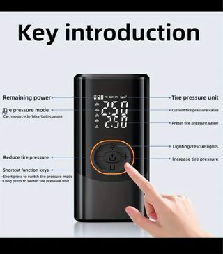 Inflador Portátil Coche/Moto/Bicicleta/Balones