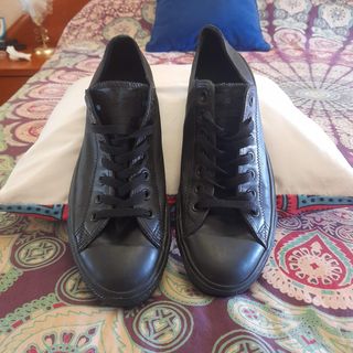 Converse All Star Cuero Negro 42.5. Perfectas!!