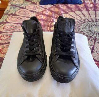 Converse All Star Cuero Negro 42.5. Perfectas!!