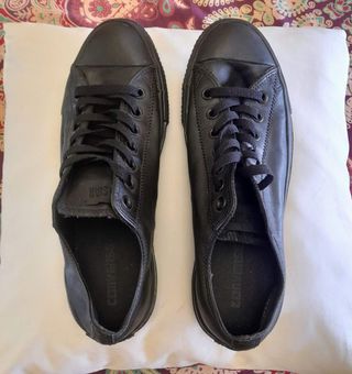 Converse All Star Cuero Negro 42.5. Perfectas!!