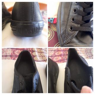 Converse All Star Cuero Negro 42.5. Perfectas!!