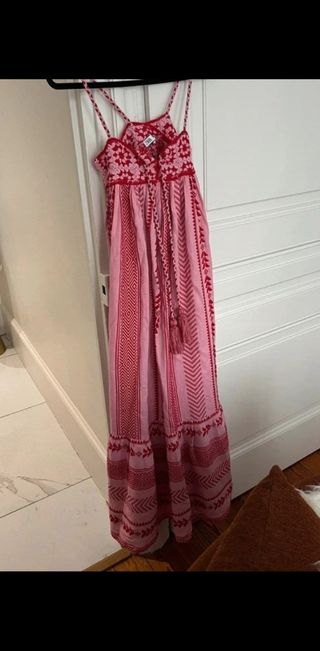 Vestido Zara rosa y rojo
