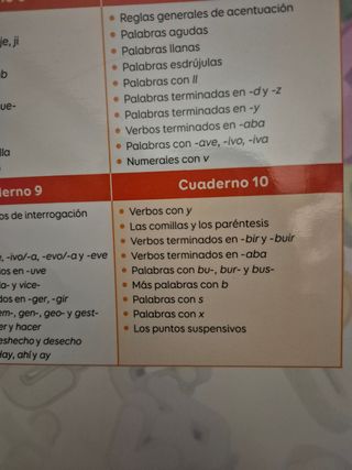 Cuaderno 10 de ortografía. Primaria
