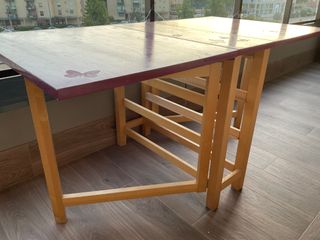 Mesa plegable de madera ikea