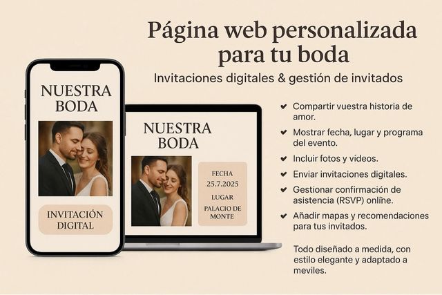 Página web personalizada para tu boda