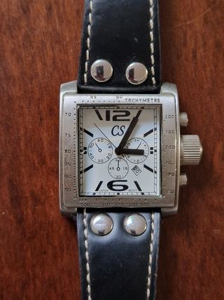 Orologio CS Quadrato Grande Argento 
è Alla Frutta