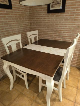 Mesa comedor extensible 140x90