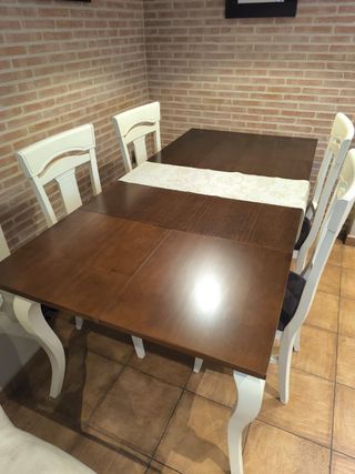 Mesa comedor extensible 140x90