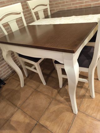 Mesa comedor extensible 140x90