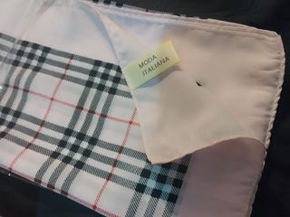 Pañuelo tamaño bandana Rosa a Cuadros nuevo