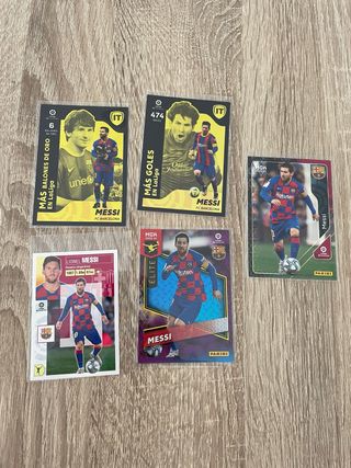 Cromos de fútbol Messi