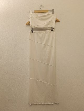 Conjunto Top y Falda Blanco