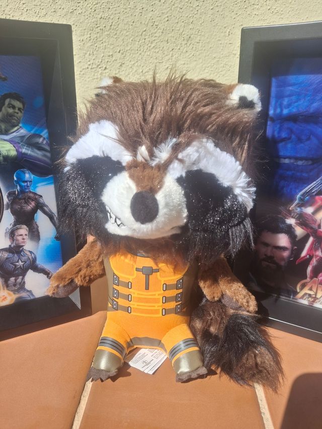 Conjunto Cuadros Vengadores y Peluche Rocket