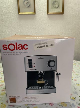 Cafetera Solac Espresso 19 Bar