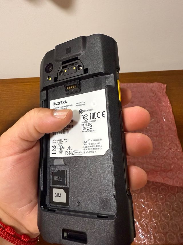 Zebra TC26 Ordenador Móvil 12,7 cm Negro