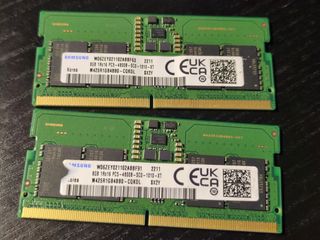 16GB 2x8GB DDR5 4800MHz Módulos RAM 
Portátill