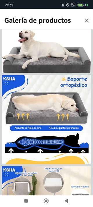 Cama Perro Grande KSIIA Ortopédica