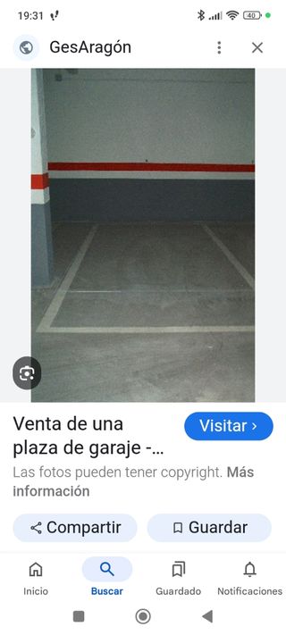 Plaza de garaje en alquiler