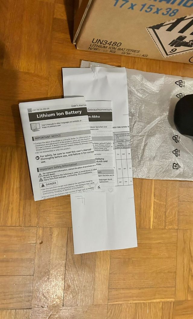 Batería nueva Shimano BT-E8010 E-Bike