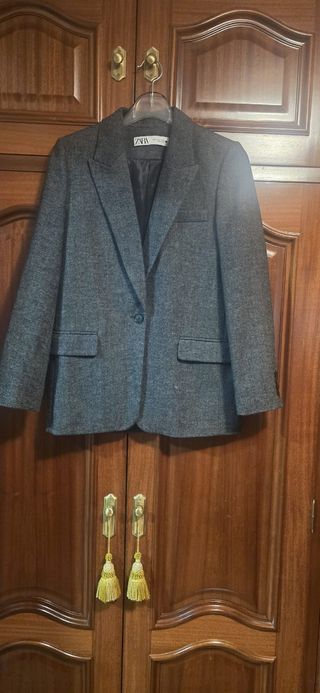 Blazer Zara Gris