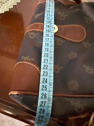 Borsa RoccoBarocco vintage blu e marrone