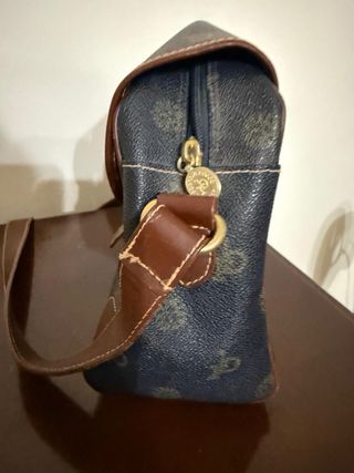 Borsa RoccoBarocco vintage blu e marrone