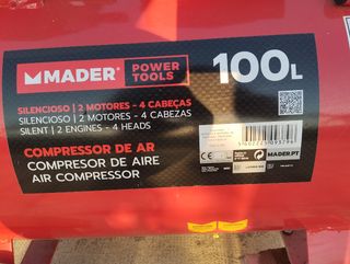Compresor 100L 2 Motores 4 Cabezas