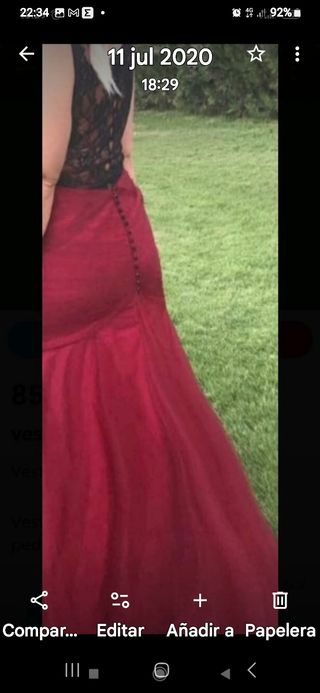 Vestido de fiesta rojo