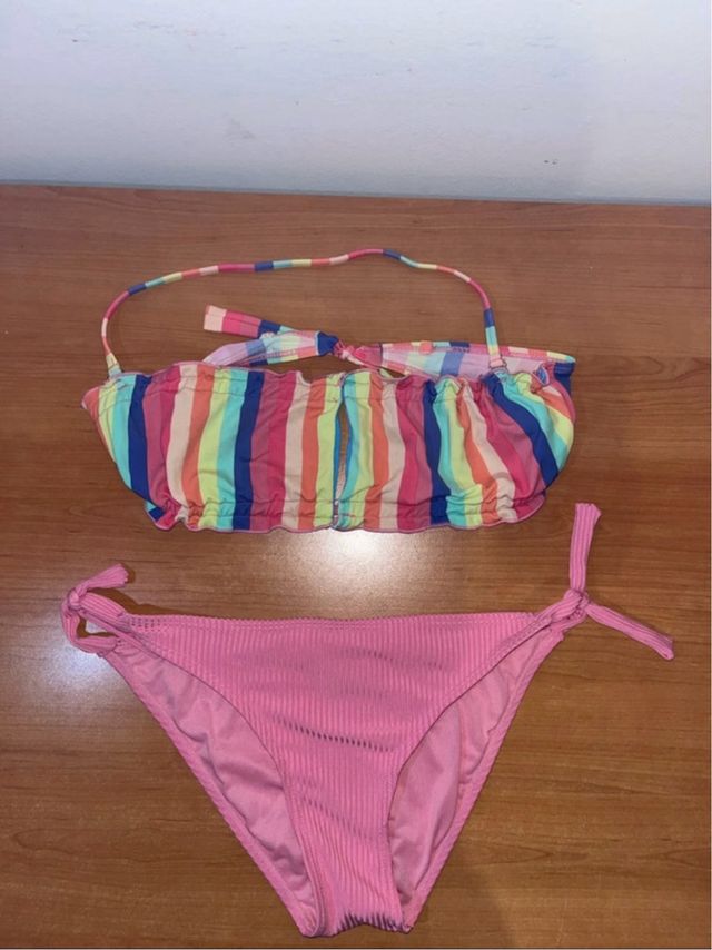 Costume da bagno arcobaleno e rosa 15/16 anni