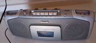 Radio Cassette Aiwa CS-P88 Plata