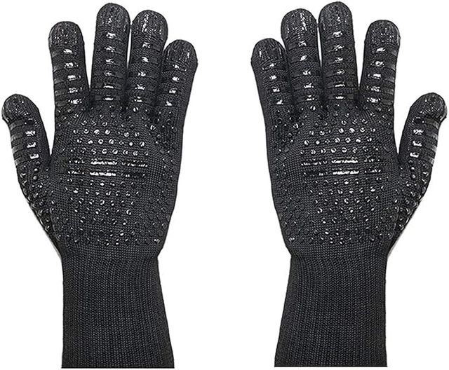 Guantes y Utensilios Barbacoa Negros