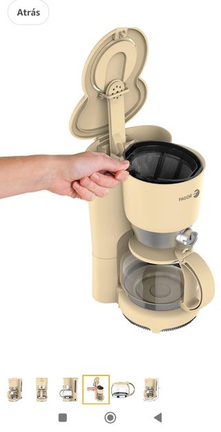 Cafetera Fagor Goteo Beige