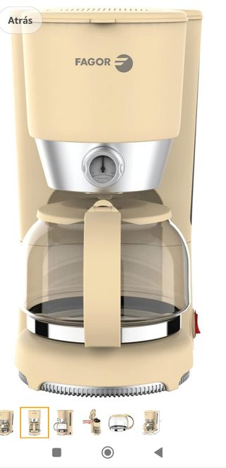 Cafetera Fagor Goteo Beige
