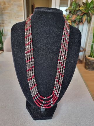 Collar 4 vueltas cristal Checo