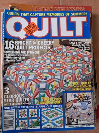 Quilt, log cabin, gazebo New York, mini quilts,...