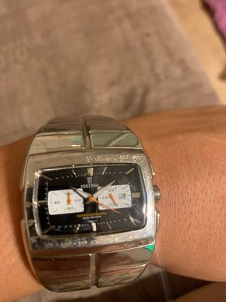 Reloj Festina Cronógrafo Plata y Negro