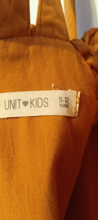 Mono Unit niña talla única naranja