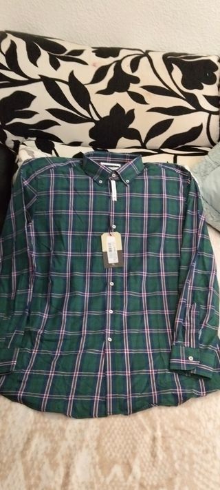 Camisa Peter Montana cuadros manga larga XXXL