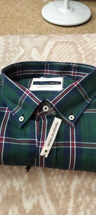 Camisa Peter Montana cuadros manga larga XXXL