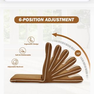 Asiento de suelo con soporte de espalda