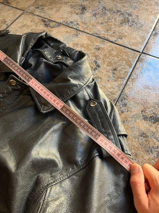Bomber de Piel Vintage Negra