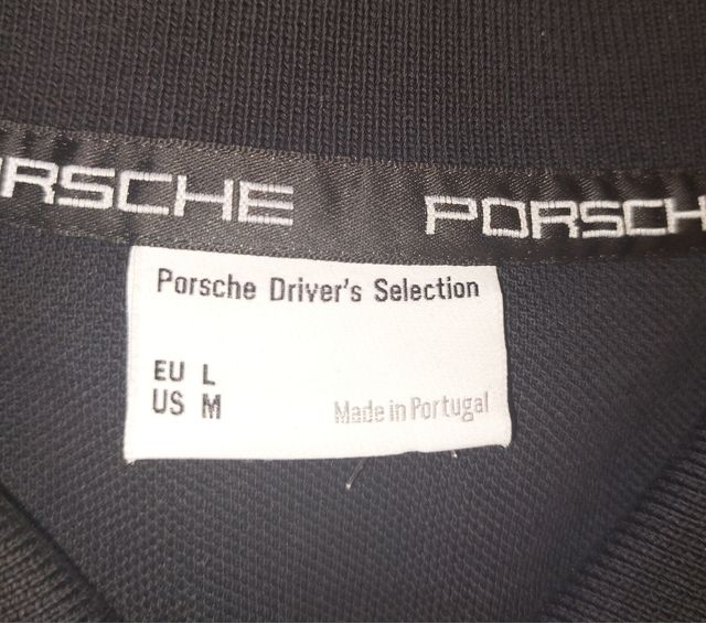 Polo original Porsche Negro.A estrenar. Talla L.