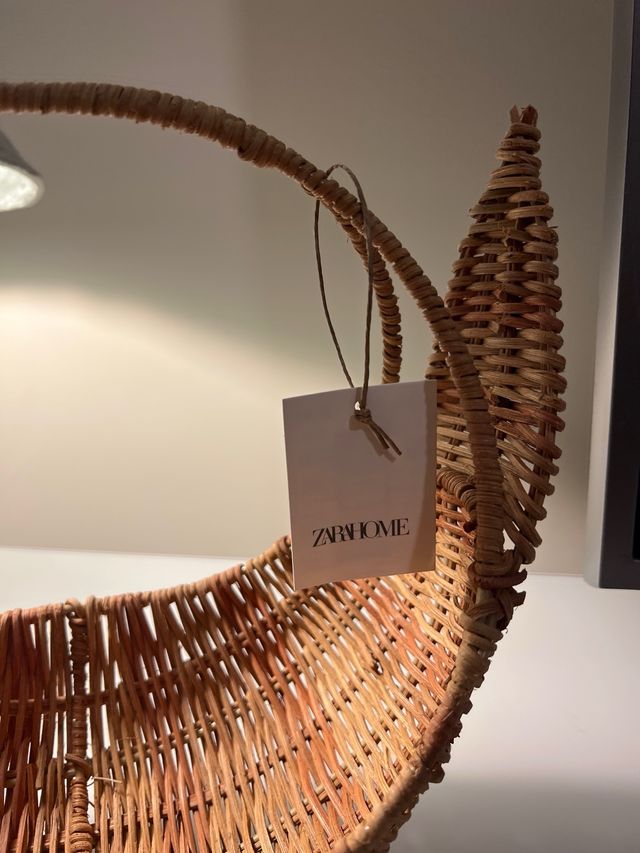 Cesta Mimbre Zara Home Pájaro