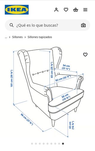 Poltrona reclinabile STRANDMON IKEA con poggiapiedi