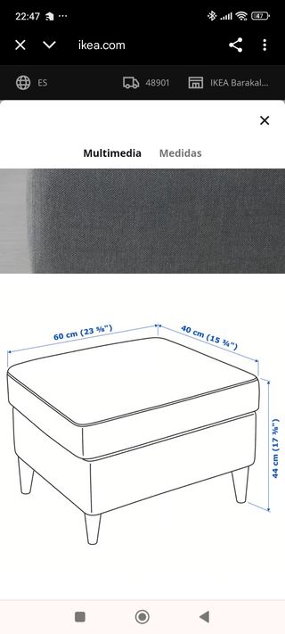 Poltrona reclinabile STRANDMON IKEA con poggiapiedi