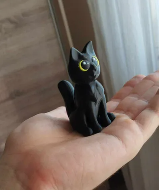 Gatto Nero Statua Decorazione Halloween PLA 3D