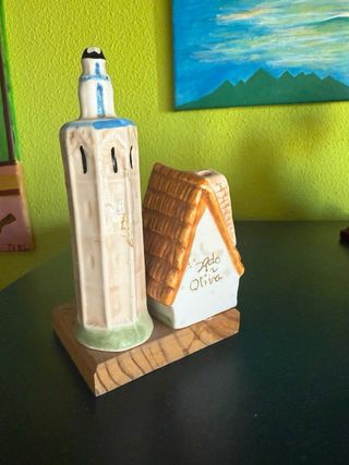 Figura Barraca Valenciana y Micalet Porcelana