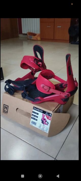 Fijaciones Nitro Rambler Rojas Talla M