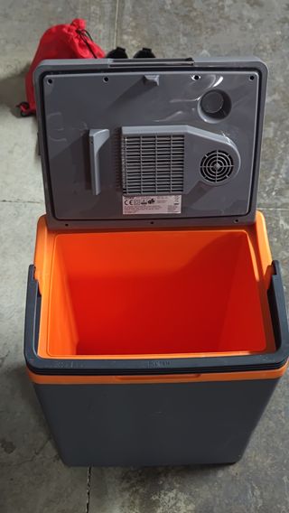 Nevera portátil Crivit gris y naranja